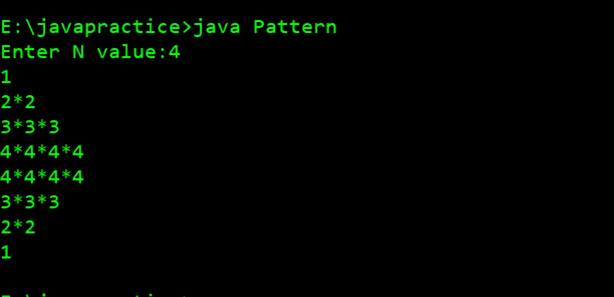 Print Number Star Half Diamond Pattern Type 2 » PREP INSTA