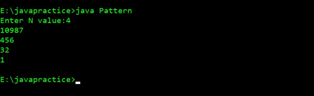 Print Right Triangle Number Pattern Type 2 » PREP INSTA