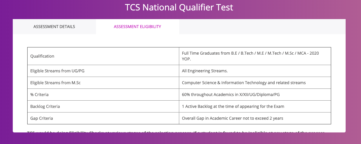 tcs hiring 2020 passout