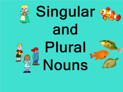 singular plural