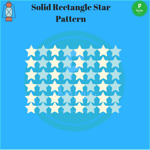 solid rectangle star pattern