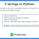 f-strings in python