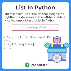 Unpacking a list in Python