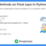 methods on float type in python