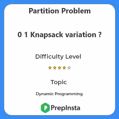 Partition Problem Description