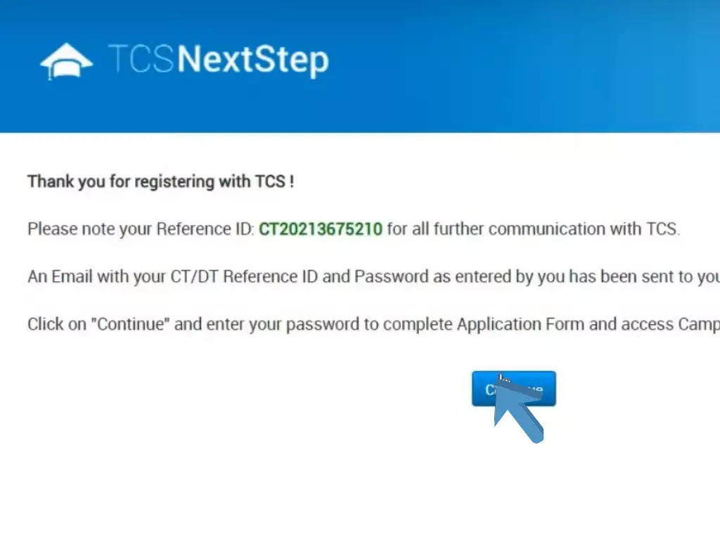 TCS NQT Registration Step 7