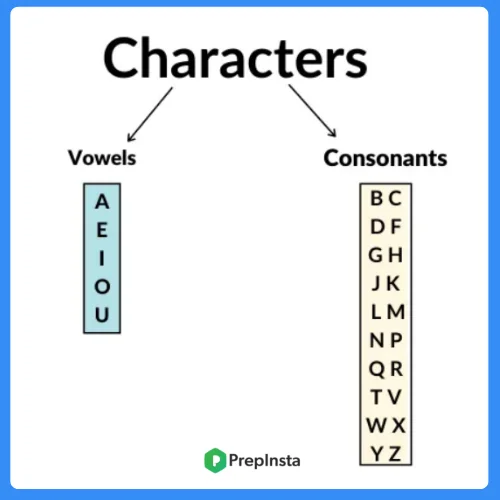 Character is a vowel or consonant