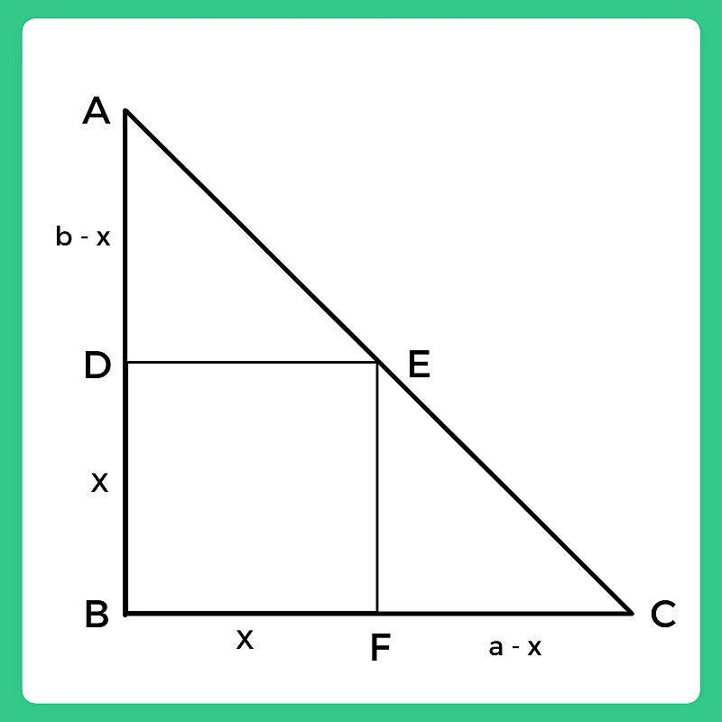 Formula for Geometry Question of inscribed trianlge