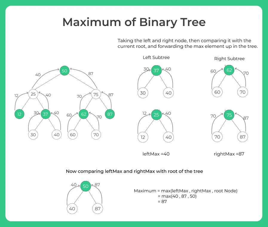 Maximum of Binary Tree