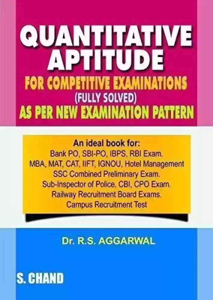 RS agarwal aptitude book