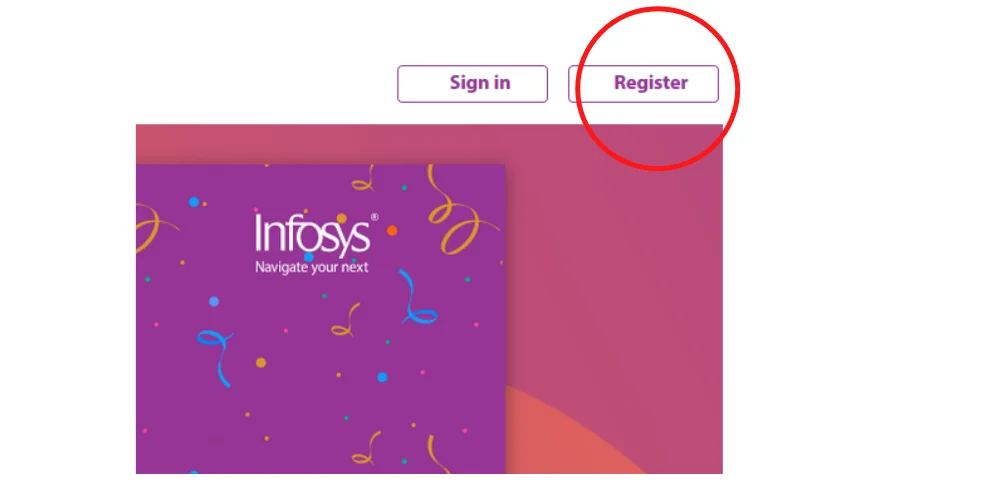 How to register in HackWithInfy Step 1