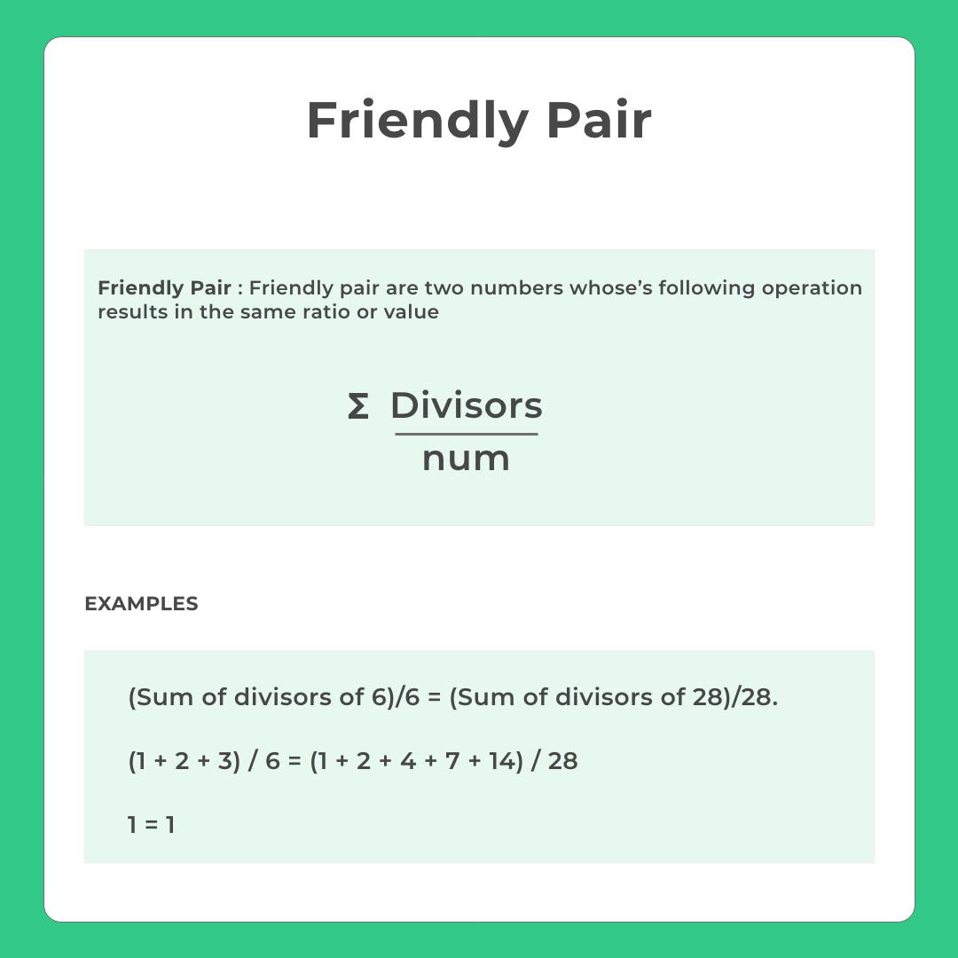 Friendly Pair in C Program