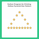 Write a Python Program to Print Hollow Pyramid Star Pattern | PrepInsta