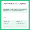 Perfect Number in Python | PrepInsta