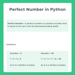 Perfect Number in Python | PrepInsta