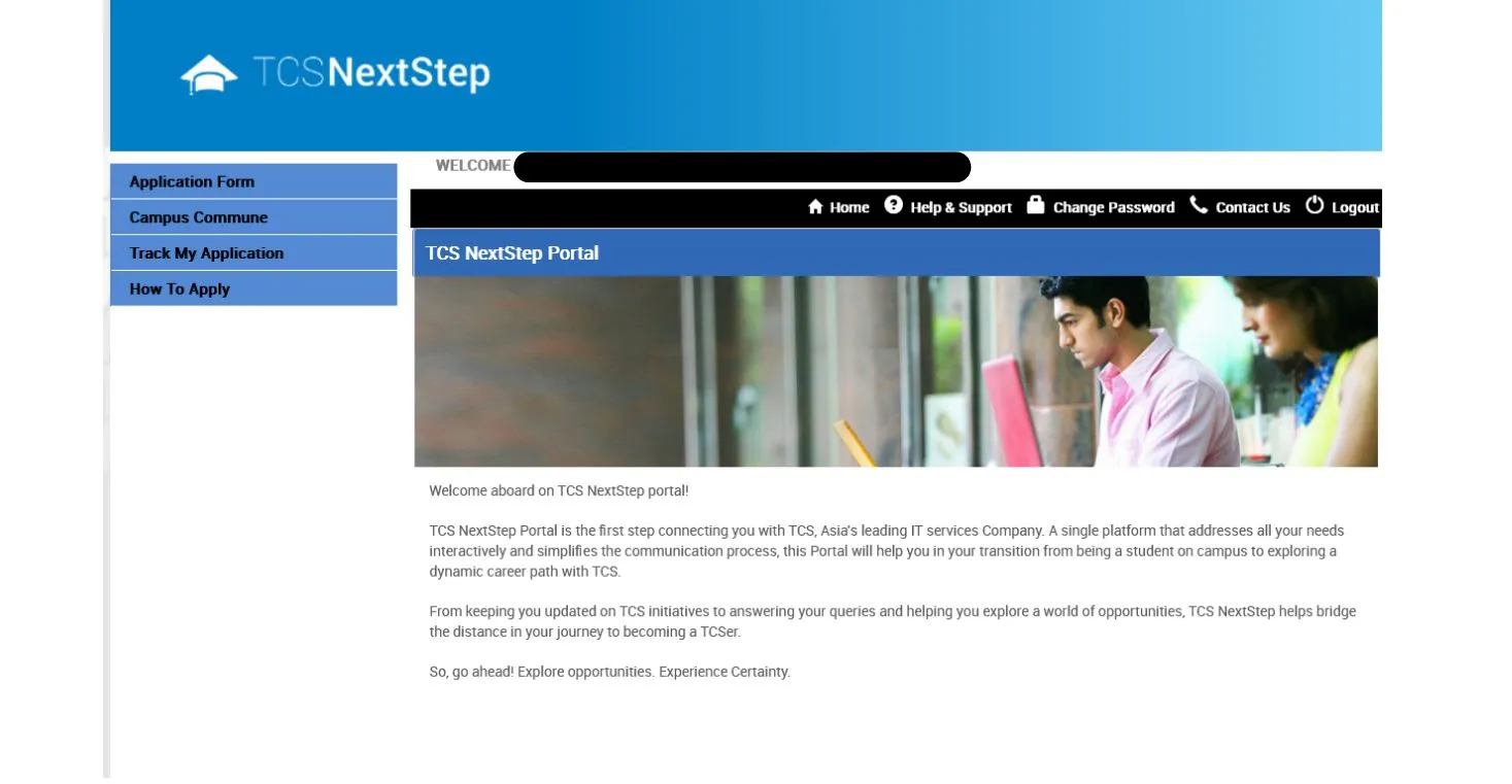 Steps to apply for TCS ITP