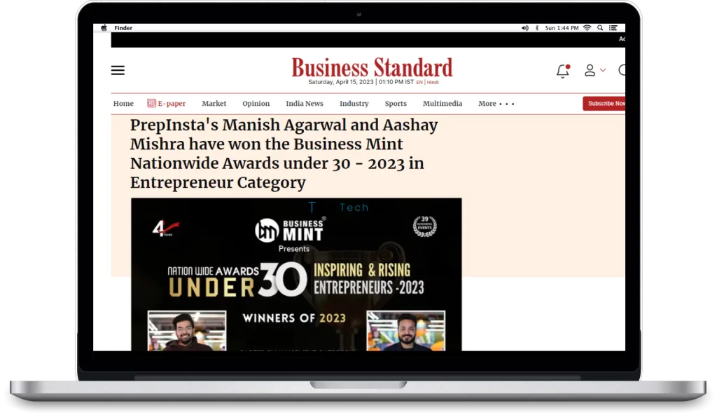 prepinsta business standard news