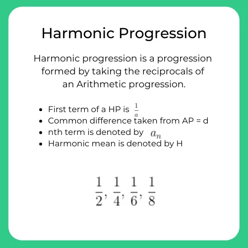 Harmonic Progression Questions and Answers