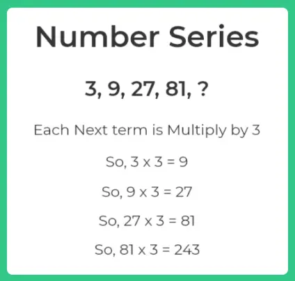 Number series formulas