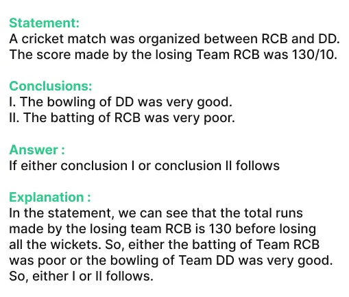 statement and conclusion questions and answer