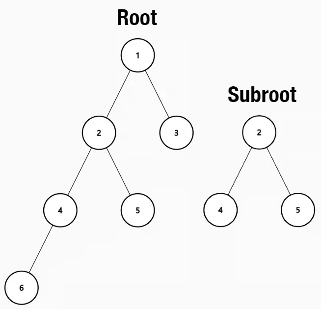 Subtree of Another Tree problem 2