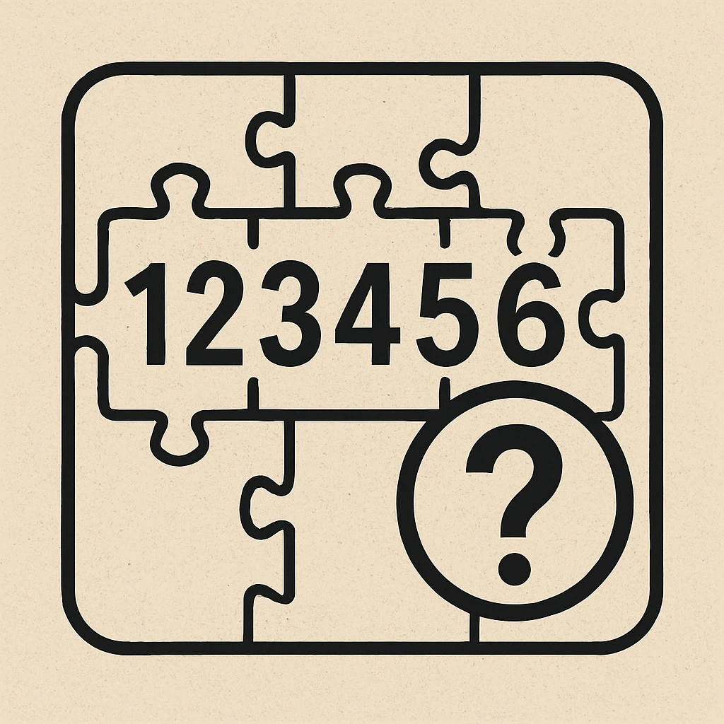 6 digit number puzzle