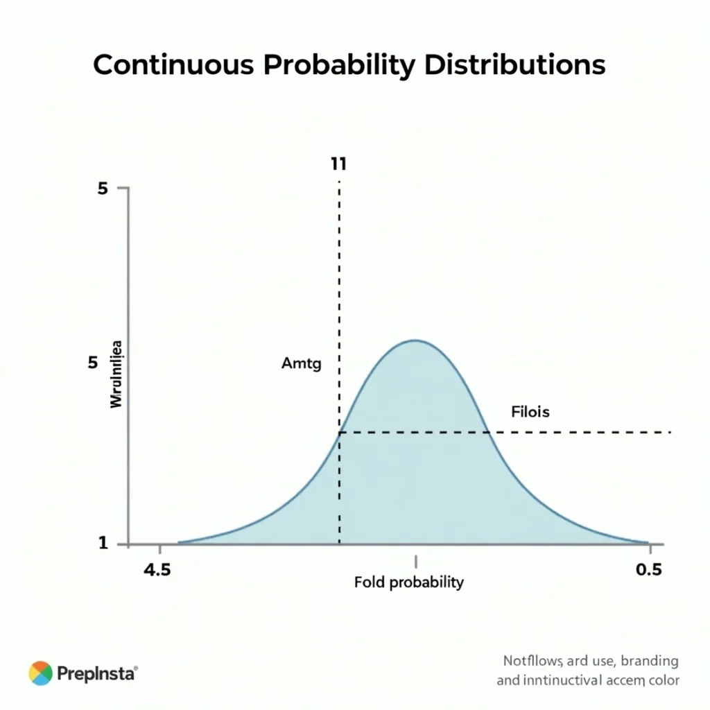 Continuous Probability distribution in statistics for visualizing data