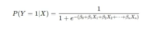 Logistic Regression Formula in Machine Learning