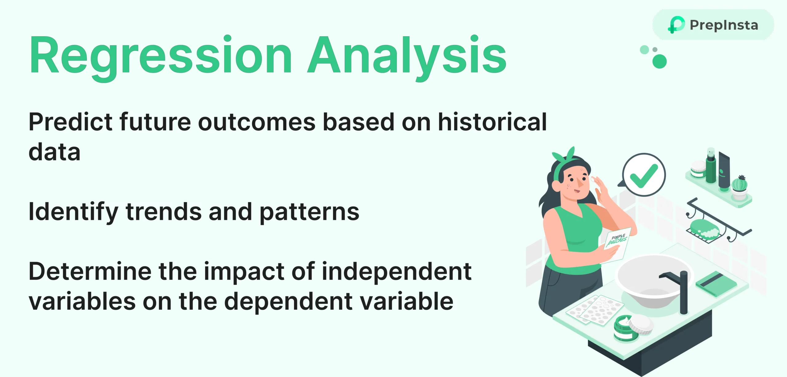 Regression in Data Analysis for Visualization