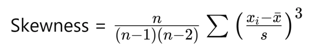 Skewness and kurtosis formula 1