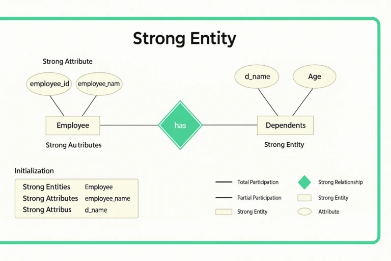Example of Strong Entity in DBMS