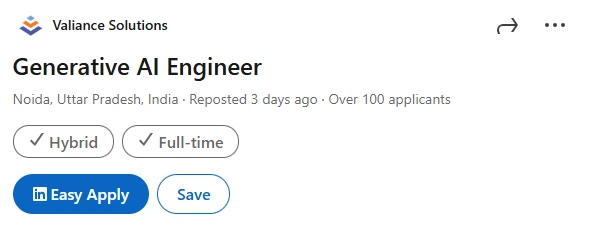 Generative AI Engineer - Valiance