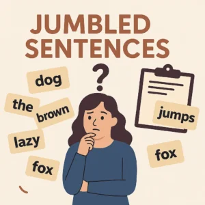 how to solve jumbled sentences