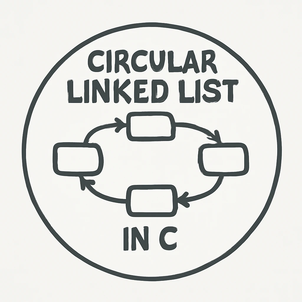 Circular Linked List in C with head and next node