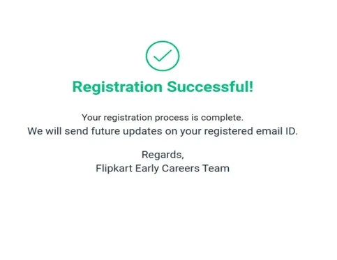 Flipkart GRiD Registration Successful PopUp 7.0