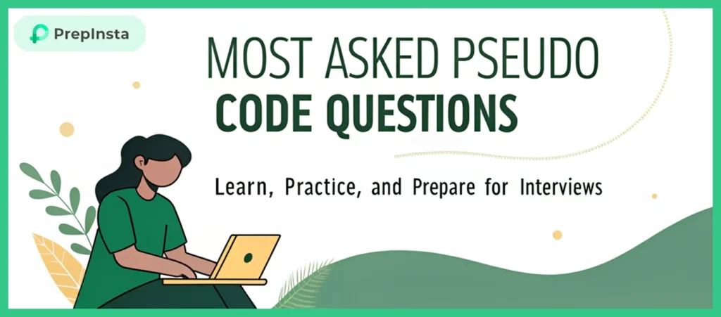 top 50 pseudo code questions and answers