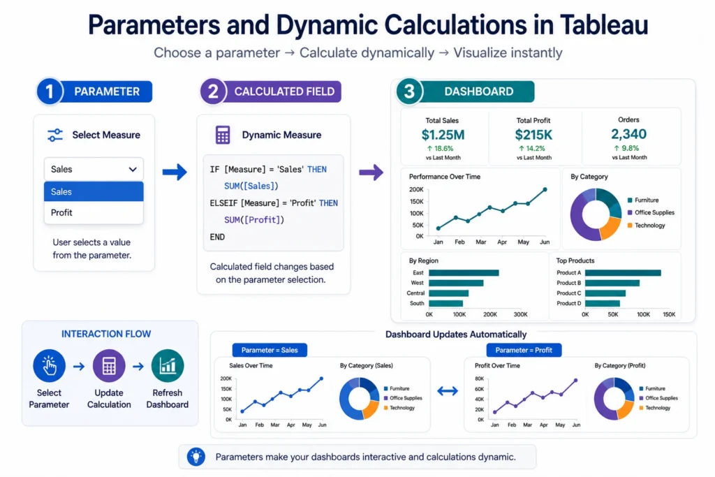 Calculated Fields and Parameters in Data analytics